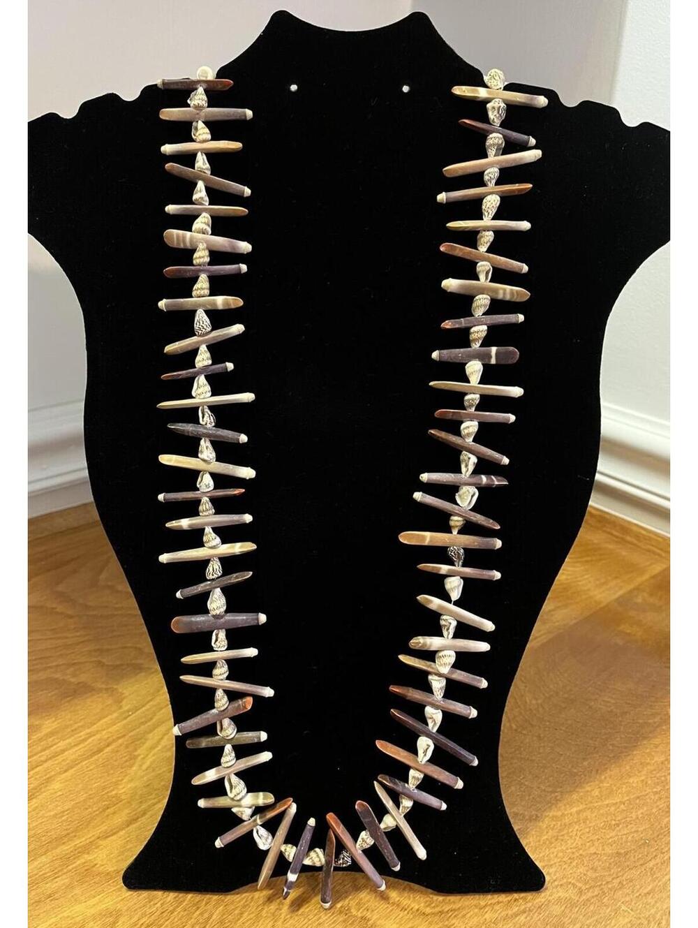 Vintage Sea Urchin Spine and Shell Necklace